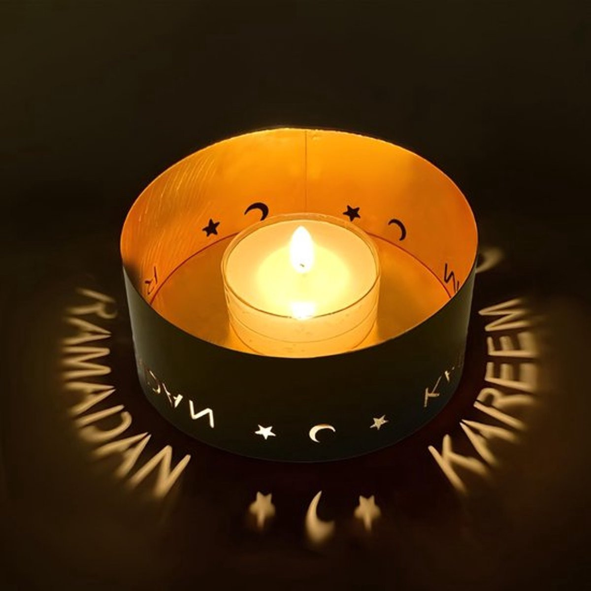 Stijlvolle Ramadan Kaarsenhouder - Elegante Eid Decoratie voor Tafel en Feestdagen