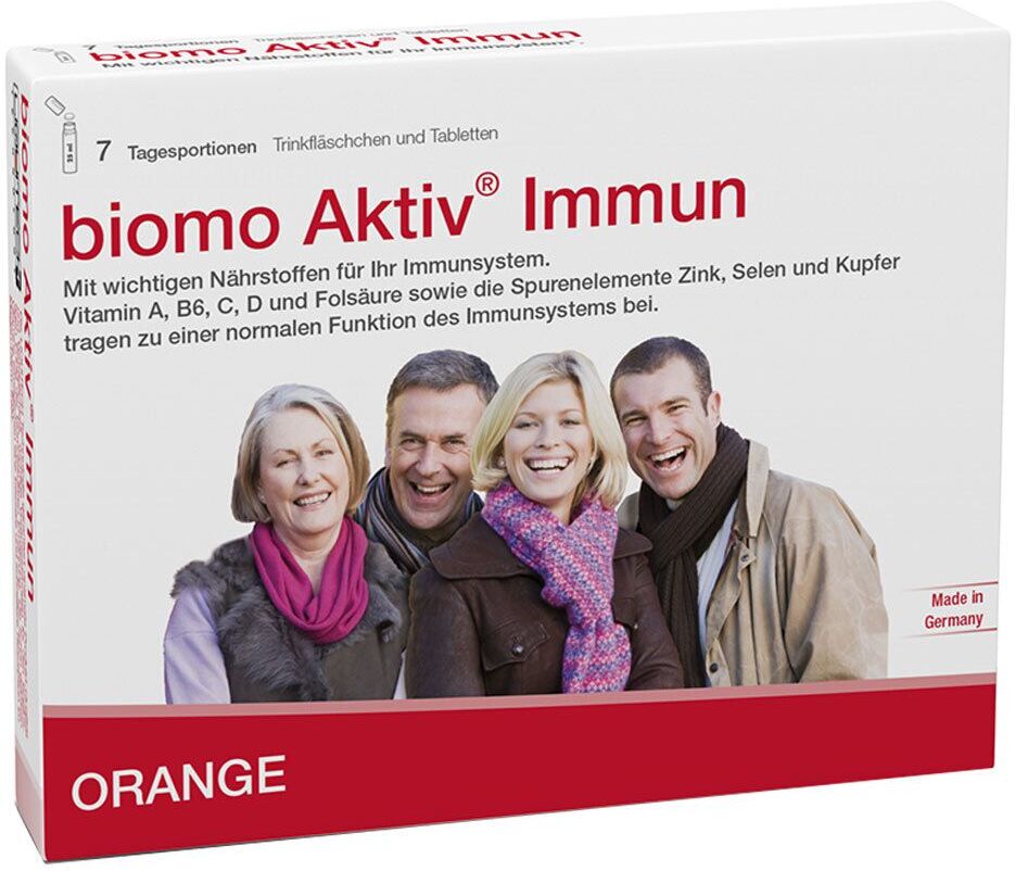 Biomo Aktiv Immun Trinkfl.+Tab.7-Tages-Kombi 7 St Kombipackung