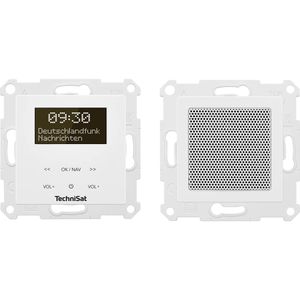 TechniSat Radio DigitRadio UP 55 DAB+, Bluetooth, Unterputz-Radio, weiß