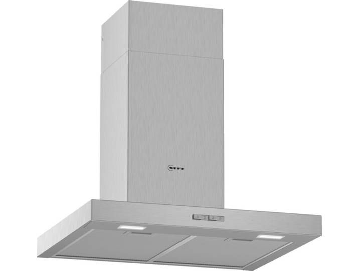 NEFF Wandhaube D64BBC0N0 Serie N 30 60 cm, Abluft, Umluft, Design-Haube 'Box', Edelstahl