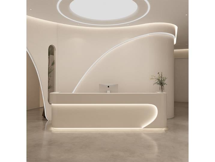 Comptoir de réception de Salon de beauté de luxe, Design Simple et moderne, vente en gros, petit comptoir de réception de Salon