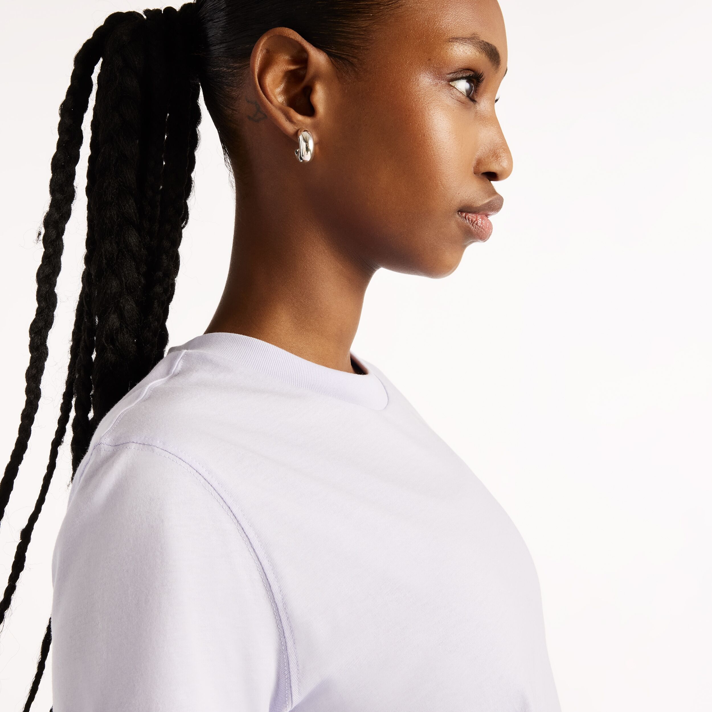 T-Shirt NEW BALANCE "SPORT ESSENTIALS JERSEY T-SHIRT", Damen, Gr. XXL, lila (smoked violet), Obermaterial: 100% Baumwolle, normal, Rundhals, Shirts T-Shirt, Kurzarm, mit Rundhalsausschnitt smoked violet XXL