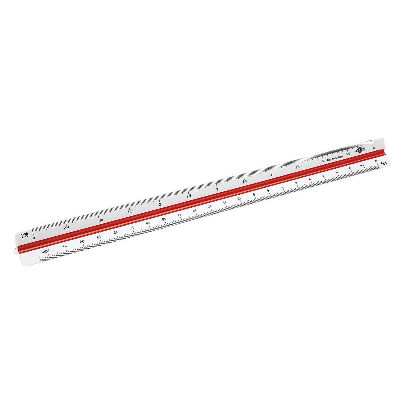 Wedo Dreikantmassstab (30 cm, Kunststoff) (05255001)