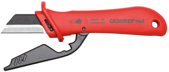 Gedore Couteau à câble VDE longueur de lame 45 mm 185 mm ; Gedore Red (3301416)