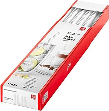 Zwilling - Sorrento straight glass straws - 4 pcs