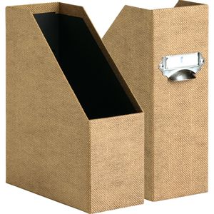 Rössler-Papier Stehsammler 1318452601, S.O.H.O., A4, Pappe, extra breit, hazelnut, 2 Stück