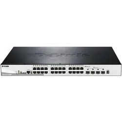D-Link DGS-1510-28XMP/E, 28-Port Smart Managed PoE+ Gigabit Stack Switch