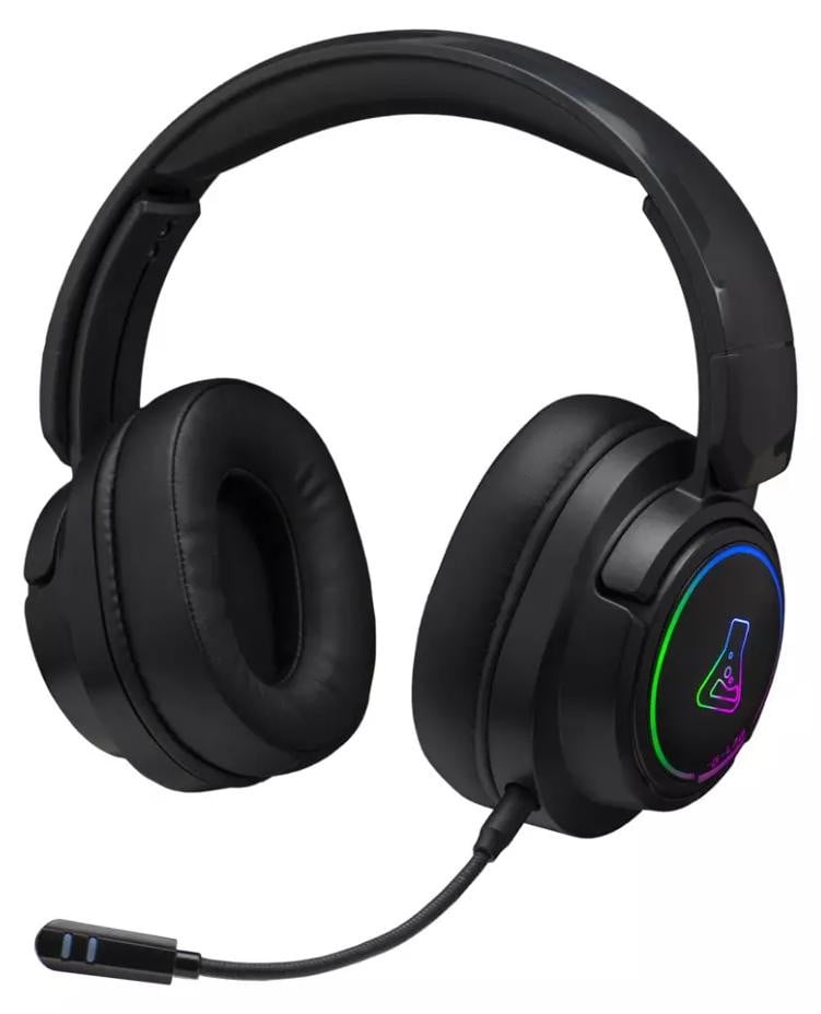 The G-Lab KORP IRIDIUM Wireless Gaming Headset met Microfoon en RGB - Zwart