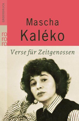 Mascha Kaléko - Verse für Zeitgenossen - Preis vom 14.10.2026 23:07:16 h