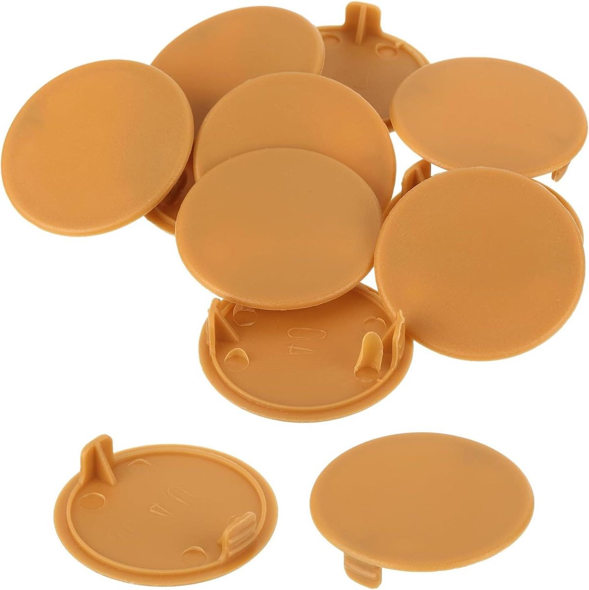 Khaki Gat afdekdoppen met klikbevestiging voor meubels, 40 mm diameter