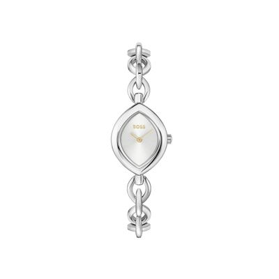 Quarzuhr BOSS "FIORA", silber (silberfarben), Armbanduhren, Damen, silberfarben, Quarzuhr, Armbanduhr, Damenuhr, Edelstahlarmband, analog
