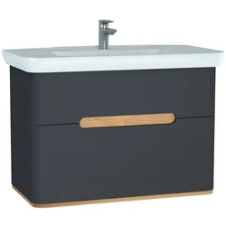 Vitra Sento Set 98 cm, 2 Laden, Anthrazit Matt, 60838 60838