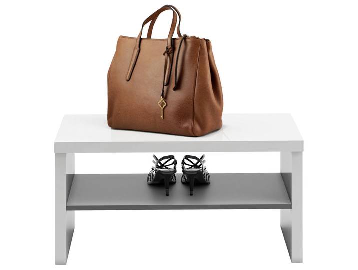 Xora Garderobenbank, Anthrazit, Weiß, 80x40x40 cm, Abstellfläche, Garderobe, Garderoben-Sets & Garderoben-Serien, Garderoben-Serien