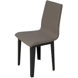 Itamoby Armida Stuhl Anthrazitfarbene Beine, taubengraues Kissen 52 (konische Beine)