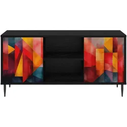 vidaXL, TV Möbel, Mackenried (Farbenblockdruck) (33 x 102 x 51 cm)