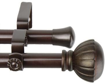 InStyleDesign Gemma Adjustable Double Curtain Rod