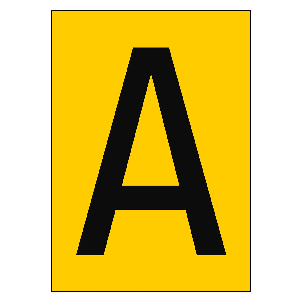 Brady A4-Etiketten mit Zahlen und Buchstaben (NL859A4YL-A)