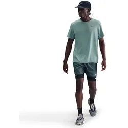 NIKE UV Miler Dri-FIT kurzarm Laufshirt Herren 017 - cannon/reflective silv M