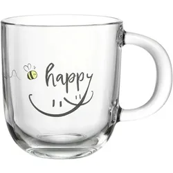 Leonardo Kaffeebecher Emozione 400 ml Glas Transparent Klar