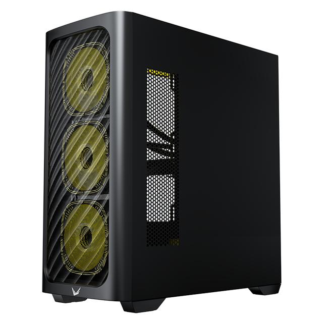 Formula Számítógépház - Air Power G3 Black (fekete, ablakos, 4x12cm venti, ATX, 1xUSB3.0, 2xUSB2.0) (ATX) (HAZFORAIRPOWERG3BL)
