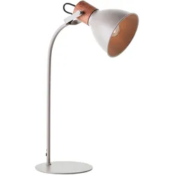 Brilliant, Tischlampe, Erena Tischleuchte 52cm taupe Metall/Holz Schnurzwischenschalter 1x A (E27)