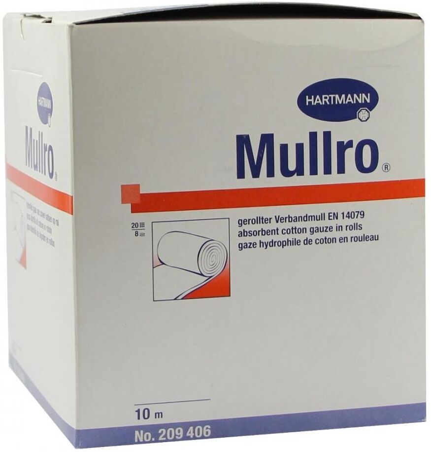 Mullro Verbandmull 10 cmx10 m gerollt 1stk