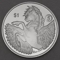 Silbermünze 1oz "Pegasus" 2022 "5th Anniversary" 19% (Britische Jungferninseln)