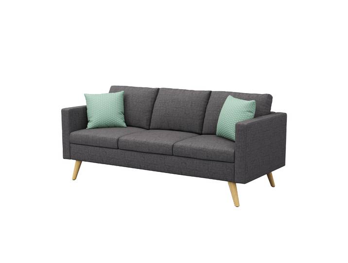 Sofa BLAIR 3-Sitzer anthrazit