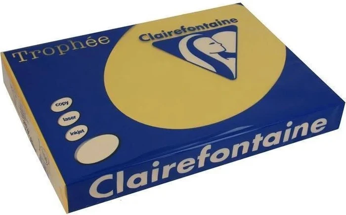 Clairefontaine Kopierpapier Trophée gold gelb DIN A4 160 g/qm 250 Blatt