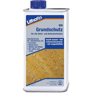 Lithofin Steinimprägnierung 165, MN Grundschutz, ca. 15m², für außen und innen, lösemittelhaltig, 1 Liter