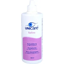 Unicare Saline Kochsalzlösung Preservative Free 360 ML