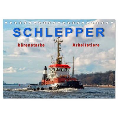 Schlepper - bärenstarke Arbeitstiere (Tischkalender 2027 DIN A5 quer), CALVENDO Monatskalender