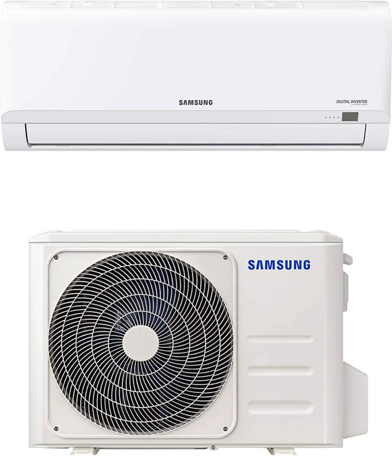 Samsung Ar12txhqbwkneu + Ar12txhqbwkxeu Climatizzatore 12000 Btu Inverter Monosplit Condizionatore Con Pompa Di Calore Classe A++/a R32 (Unità Interna + Unità Esterna) - F-Ar12mlb Malibu