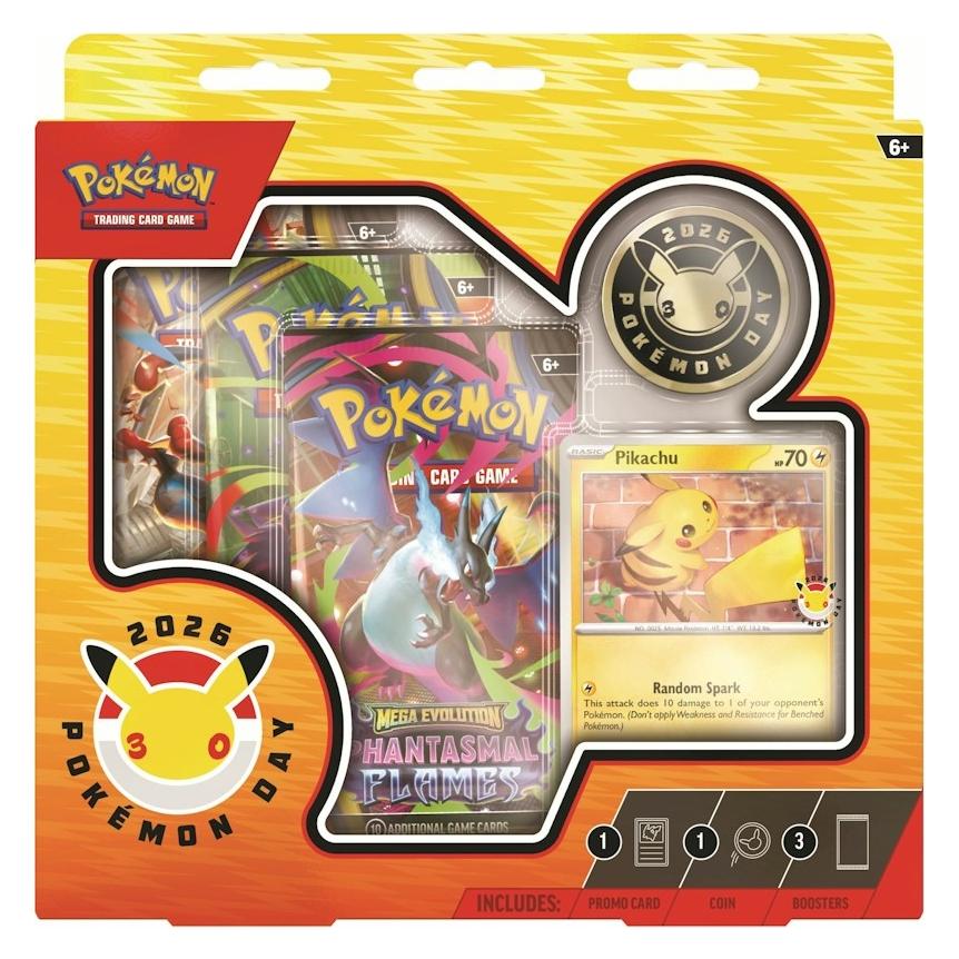 Pokémon TCG: Day 2026 Collection (1 foil promo card, 1 coin and 3 booster packs) (Box Set & Collection) (2026 Pokémon Day-196214141537)