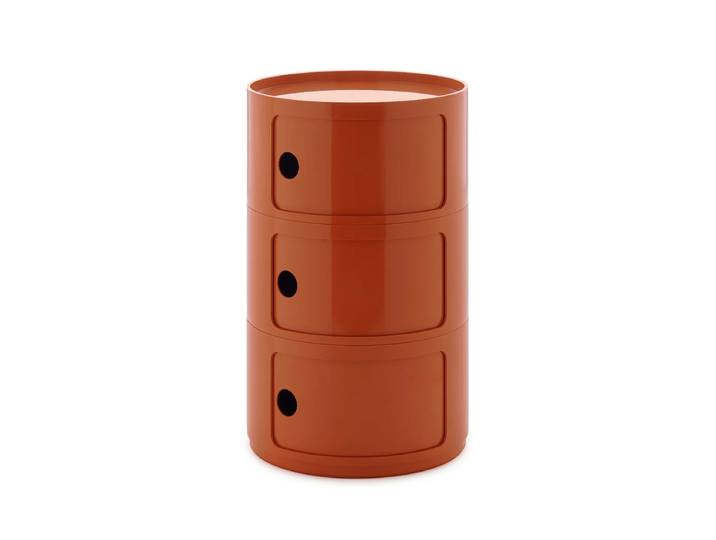 Kartell - New Big Componibili 3 Container, H 69,5 cm, orange