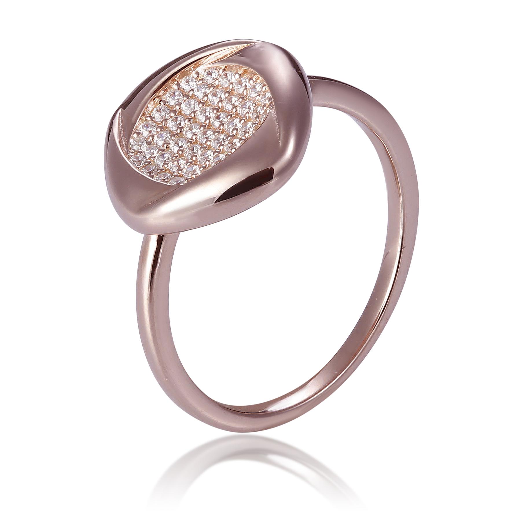 Orphelia Dames 925 Sterling Zilveren Ring - Roze ZR-7442