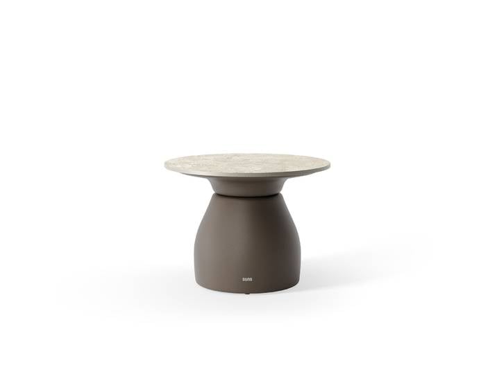 Suns Farzi Beistelltisch Aluminium/Neolith Stone grey