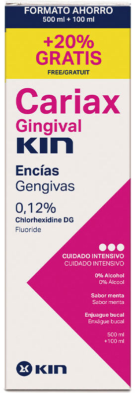 Kin Cariax Gingival enjuague bucal 500 ml + 100 ml