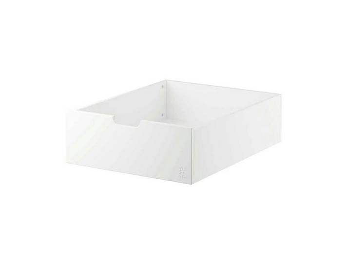 Sebra Schublade Bettschublade für Babybett und Juniorbett Holz weiss, Rollen für einfaches Ausziehen