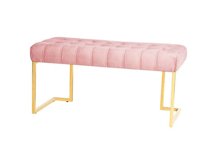 Kayoom Hockerbank, Altrosa, Kunststoff, 47x48x100 cm, Bsci, Schlafzimmer, Bettbank