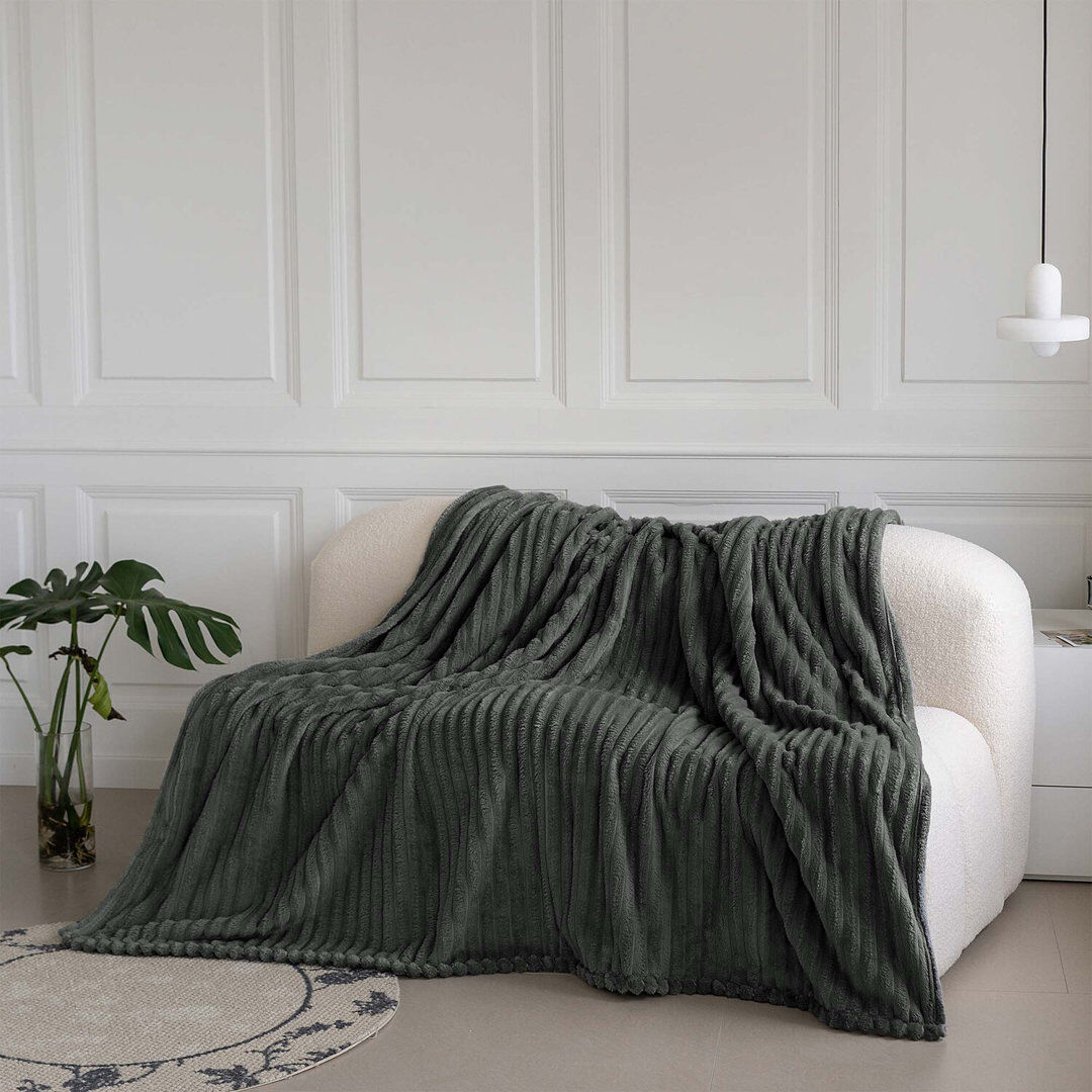 Fairmont Park BELLISSIMA PLUSH THROW Charcoal 305cm x 305cm