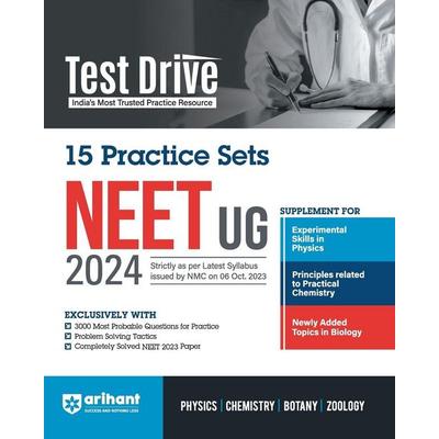 Arihant Test Drive 15 Practice Sets For NEET UG 2024, Taschenbuch von Ajay Kuma,Swati Chauhan,Anuksha Arora, Arihant Publication India Limited,