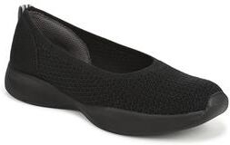 Women's Unity Skimmer Flat by Bzees for LifeStride in Jet Black (Size 7 1/2 M)