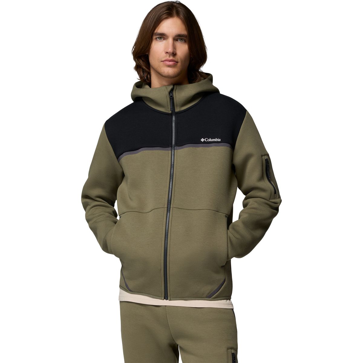 Columbia Men's Agate Rock Hoodie stone green, black (397) XL 217343-2173431-397-XL