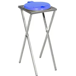 Müllsackständer VAR Scherenständer stationär 120 L blau ideal für 120 L Müllsäcke, robuste und stabile Konstruktion