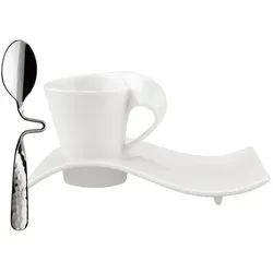 ESPRESSOSET NewWave Caffè weiß 3er Set