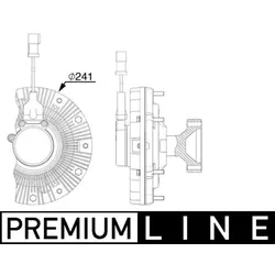 Kupplung Kühlerlüfter MAHLE CFC 254 000P