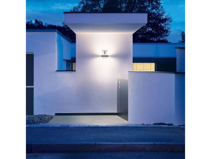 Applique murale LED L 820 SC, anthracite, application mobile - STEINEL - Métal - Multi-ampoules