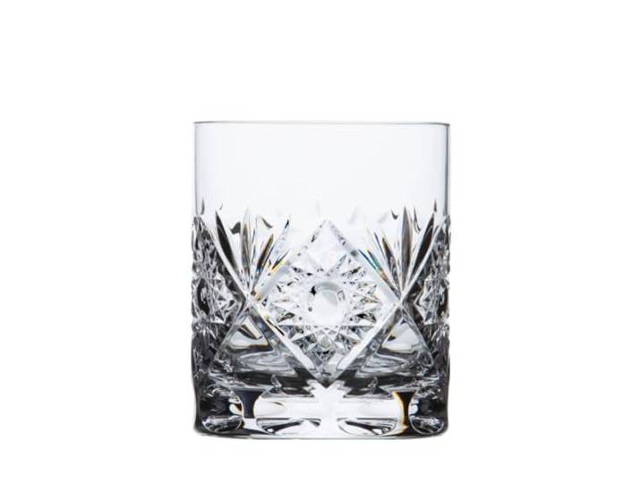 ARNSTADT KRISTALL Whiskyglas PREMIUM Santra hell (10 cm) Kristallglas mundgeblasen · handgeschliffen · Handmade in Germany · 250g ! (ideal für Männer)
