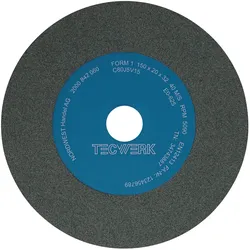 Tecwerk, Schleifmittel, Schleifbockscheibe Ø200xB25x32mm 80 Form A Siliciumcarbid (80)